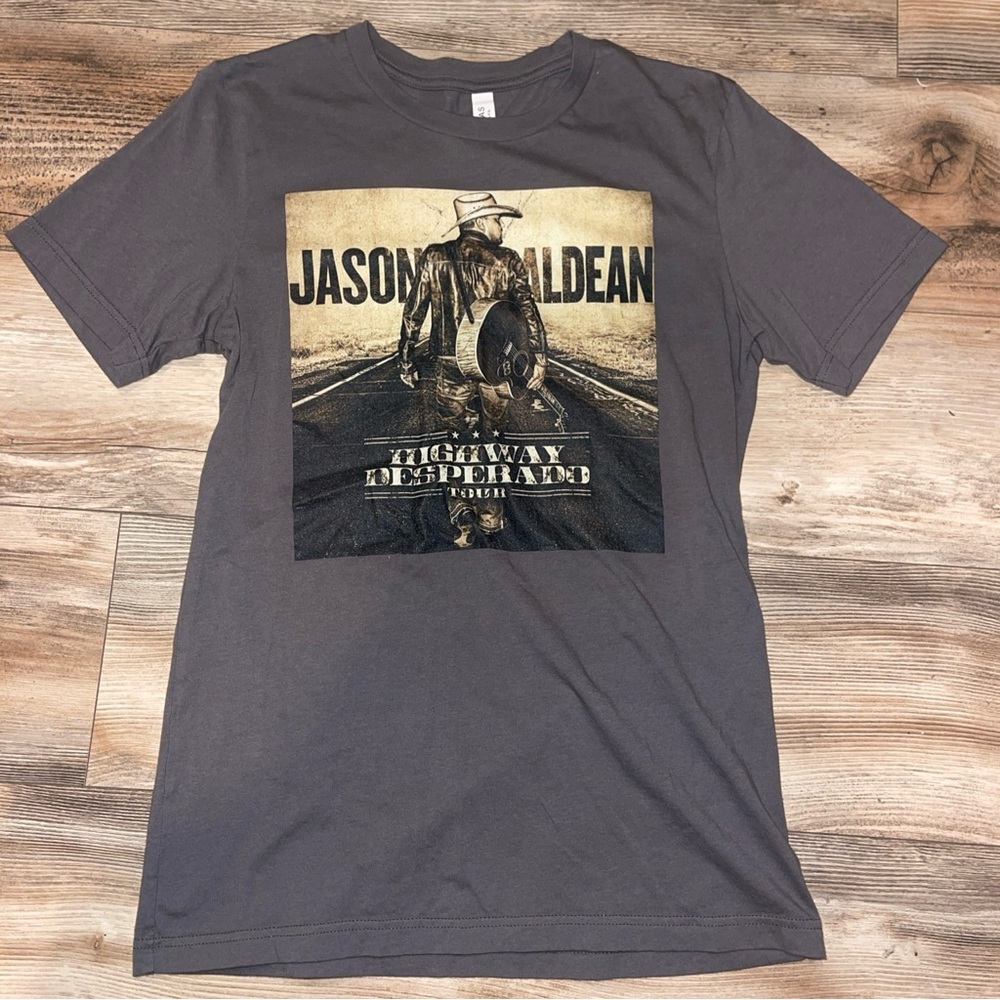 Jason Aldean Highway Desperado Tour 2024 Tour T-Shirt Charcoal Gray Unisex